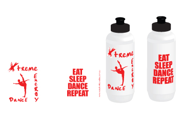 water bottles for Xtreme Dance Energy
