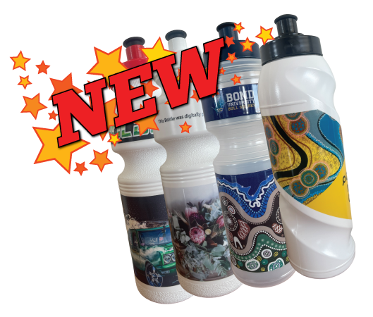 New digital print waterbottles